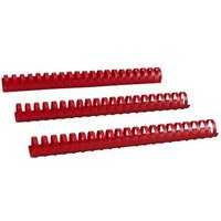 25 RENZ Kunststoffbinderücken rot für 250 Blatt von RENZ