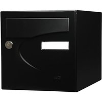 Briefkasten Preference 1 Tür Schwarz Matt 9005 - Renz von RENZ