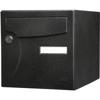 RENZ Standard 2-türiger Außenbriefkasten, Stahl schwarz glänzend RENZ von RENZ