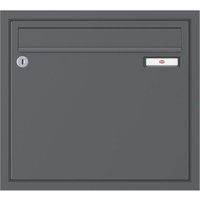 Renz - Unterputz Briefkasten mit Namensschild - robuster Aufhängebriefkasten Serie 17, Stahl anthrazitgrau ral 7016 von RENZ