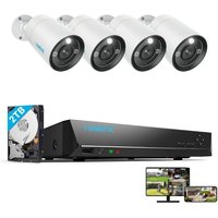 Reolink - 12MP Überwachungskamera Set Outdoor, 4X 12MP PoE Bullet Überwachungskamera+8CH 2TB hdd nvr, Personen-/Fahrzeugerkennung, 30m Nachtsicht, von REOLINK