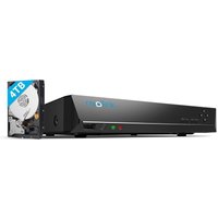 4K 16CH PoE nvr Überwachungssystem Rekorder mit 4TB Festplatte Videoüberwachung für ip Kamera Haus, Innen, Außen Sicherheit RLN16-410 (Funktioniert von REOLINK