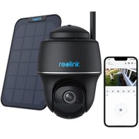 Reolink - 2K 4MP Überwachungskamera mit Schwenk & Neige, 2,4/5GHz wlan, Personen-/Autoerkennung, Akku-/Solarbetrieb, Schwarz, + Solarpanel von REOLINK