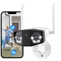 Reolink - 4K Dual-Lens 2,4/5 GHz wlan Überwachungskamera Aussen, 180° Ultra-Weitwinkel, Person-/Fahrzeug-/Haustier-Erkennung, Farbnachtsicht, von REOLINK