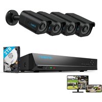 Reolink - 8MP Überwachungskamera Set Outdoor, 4X 8MP PoE Bullet Überwachungskamera+8CH 2TB hdd nvr, Personen-/Fahrzeugerkennung, 30m Nachtsicht, 24/7 von REOLINK