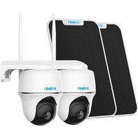 Reolink 2K 4MP PTZ Überwachungskamera Solar Akku Aussen mit Personen-/Fahrzeugerkennung, 2,4/5GHz WLAN, 355°/140° Schwenkbar, 2-Wege-Audio, Argus PT von REOLINK