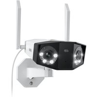 4K Dual-Lens wlan Überwachungskamera Aussen, 180° Ultra-Weitwinkel, Person-/Fahrzeug-/Haustier-Erkennung, 2,4/5 GHz WiFi, Farbnachtsicht, von REOLINK