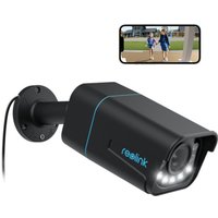 Reolink 4K PoE Überwachungskamera Aussen mit Personen-/Autoerkennung, Spotlight, Farbige Nachtsicht, Zwei-Wege-Audio, Schwarz von REOLINK