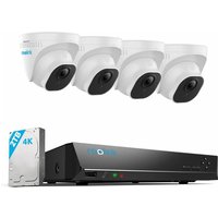 4K Überwachungskamera Aussen Set, Smarter Personenerkennung und Fahrzeugerkennung 8CH Videoüberwachung mit 4X 8MP PoE ip Kamera und 2TB hdd nvr, von REOLINK