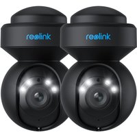 Reolink 5MP WLAN PTZ Überwachungskamera mit smarter Erkennung & Spotlight, Farbige Nachtsicht, Auto-Tracking, E1 Outdoor(Schwarz), 2 Pack von REOLINK