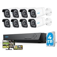 Reolink 8MP Überwachungskamera Set Outdoor, 8X 8MP PoE Bullet Überwachungskamera+16CH 4TB HDD NVR, Personen-/Fahrzeugerkennung, 30m Nachtsicht, 24/7 von REOLINK