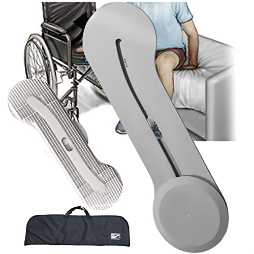 Transferbrett EasyGlide Transferbrett Für Rollstühle Einfaches Slide Assist Device Transferhilfe Rutschbretter,Für Rutschbrett aus Holz zum leichten Umsetzen der Patienten bis 400LB,Grau von REOTEL