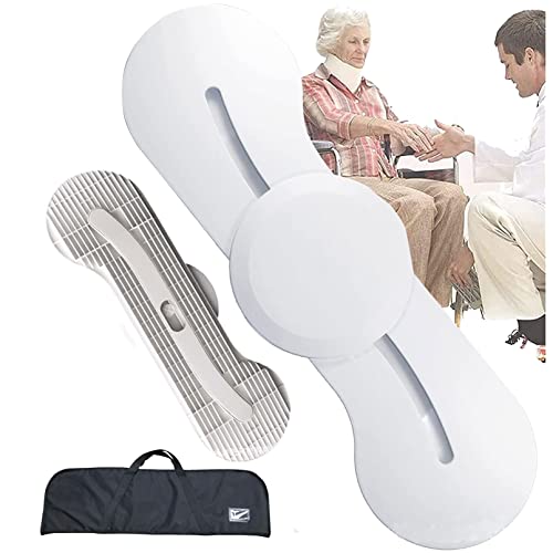 Transferbrett EasyGlide Transferbrett Für Rollstühle für Senioren Oder Behindert Schiebebrett, Das Den Patienten Vom Rollstuhl Ins Bett Bringt, Toilette, Auto,Weiß von REOTEL