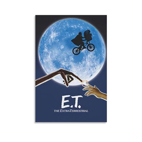 E.T. The Extra-Terrestrial Movie Poster Poster Dekorative Malerei Leinwand Wandkunst Wohnzimmer Poster Schlafzimmer Malerei,Wandkunst Bilddruck Moderne Familienzimmer Dekor 20x30inch(50x75cm) von REOTTO