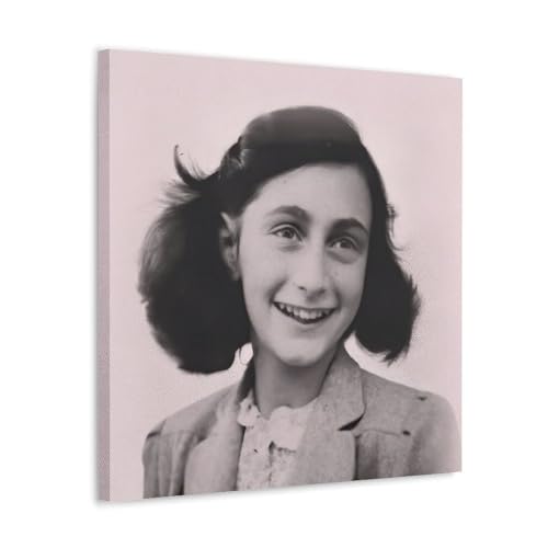 REOTTO Anne Frank Poster Dekorative Malerei Leinwand Wandkunst Wohnzimmer Poster Schlafzimmer Malerei,Wandkunst Bilddruck Moderne Familienzimmer Dekor 12x12inch(30x30cm) von REOTTO
