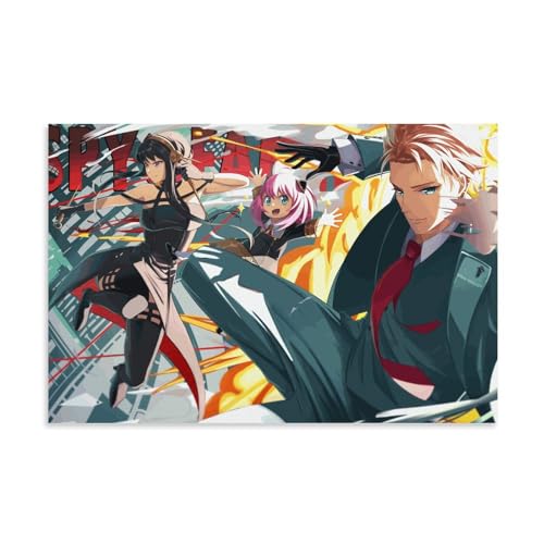 REOTTO Anya Spy X Family Anime Poster Dekorative Malerei Leinwand Wandkunst Wohnzimmer Poster Schlafzimmer Malerei,Wandkunst Bilddruck Moderne Familienzimmer Dekor 12x18inch(30x45cm) von REOTTO