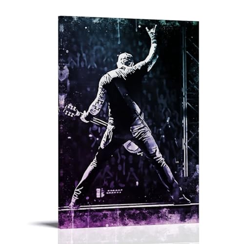 REOTTO James Hetfield Poster Dekorative Malerei Leinwand Wandkunst Wohnzimmer Poster Schlafzimmer Malerei,Wandkunst Bilddruck Moderne Familienzimmer Dekor 20x30inch(50x75cm) von REOTTO