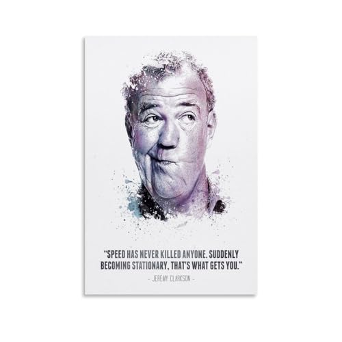 REOTTO TV Host Jeremy Clarkson Poster Dekorative Malerei Leinwand Wandkunst Wohnzimmer Poster Schlafzimmer Malerei,Wandkunst Bilddruck Moderne Familienzimmer Dekor 20x30inch(50x75cm) von REOTTO