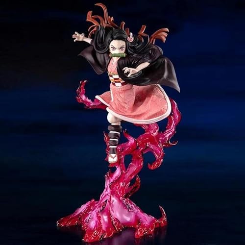 REOZIGN Figuren Demon Slayer, Nezuko Kamado Figur Statue 21 cm Nezuko Blood Demon Art Nezuko Kamado Figur Cartoon Puppe Spielzeug Anime Collection Dekoration für Anime-Fans von REOZIGN