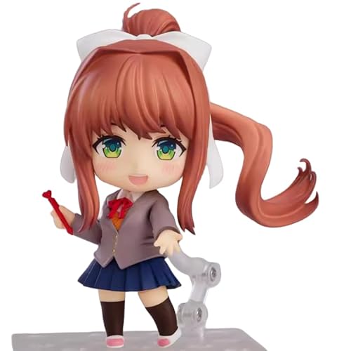 REOZIGN Monika Figur, Q bewegliche Version Monika Ersatz Gesicht Anime Figuren 10 cm Statuenmodelle Desktop-Ornament von REOZIGN