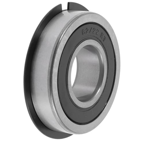 REPAIROCK 62/22NR2RS Rillenkugellager 22x50x14mm P5 Doppelte Gummidichtung Geschmierte Lager 1Stk Auto Roller Skateboard Rad Universell Silberton Schwarz von REPAIROCK