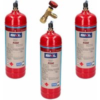 3 Kältemittelgasflaschen R290 + 370 Gr Ventilpropan 3 Kältemittelgasflaschen R290 + 370 Gr Ventilpropan von REPORSHOP