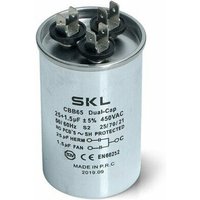 Reporshop - Kondensator 25 + 1,5 µF 450 v Metall Klimaanlage Standardarbeit von REPORSHOP
