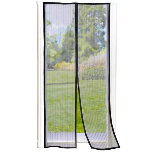 RESCH Guard`n`Care Magnet Fliegengitter Balkontür mit Magnetverschluß, ohne Bohren, Insektenschutz Tür 100x210 cm, Insektenschutz Vorhang - Insektennetz Anti Mücken von RESCH