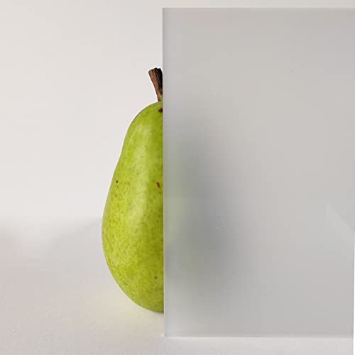 RESHEIM Acrylglas Platte Weiß satiniert Milchglas Zuschnitt mit Säge nach Maß Opal Frost-Look Größe wählbar PMMA hochwertige GS Qualität (700 x 600 mm, Materialstärke: 3 mm) von RESHEIM