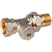 Resideo Rücklaufverschraubung Verafix-Mes-II, Rotguss matt vernickelt, Durchgangsausführung, 3/4" Resideo Rücklaufverschraubung Verafix-Mes-II, Rotguss matt vernickelt, Durchgangsausführung, 3/4" von RESIDEO