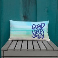 Good Vibes Only Summer Breeze Collection Premium Kissen - Reversible von RESINcredibleKarinaR