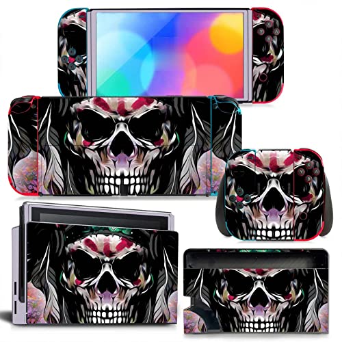 RESKIO Aufkleber Für Switch OLED Skin Sticker Decal Cover Für Switch OLED Console Skin Dock Joy Con Wrap Full Wrap Skin Für NS OLED Vinyl 99398 Aufkleber Den Griff von RESKIO