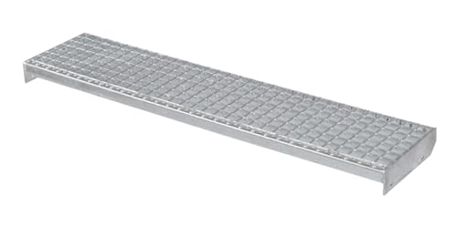 Metallstufe 1200x270 mm | 40x2 mm | Maschenweite 34x38 | verzinkt Gitterroststufen Treppenstufen Metall Stufe Metallstufe 1200x270 mm | 40x2 mm | Maschenweite 34x38 | verzinkt Gitterroststufen Treppenstufen Metall Stufe von RESKRAT