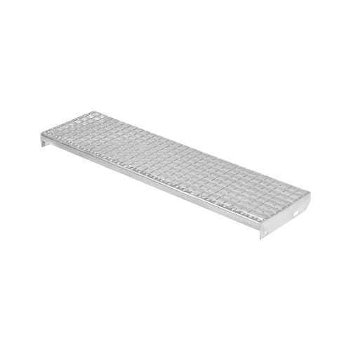 Metallstufe 1200x305 mm | 40x2 mm | Maschenweite 34x38 | verzinkt Gitterroststufen Treppenstufen Metall Stufe Metallstufe 1200x305 mm | 40x2 mm | Maschenweite 34x38 | verzinkt Gitterroststufen Treppenstufen Metall Stufe von RESKRAT