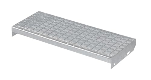 Metallstufe 700x270 mm | 30x2 mm | Maschenweite 34x38 | verzinkt Gitterroststufen Treppenstufen Metall Stufe Metallstufe 700x270 mm | 30x2 mm | Maschenweite 34x38 | verzinkt Gitterroststufen Treppenstufen Metall Stufe von RESKRAT
