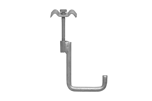 Montagehaken Hakenhalter für U-Profil | 100mm | Befestigungsmaterial | Halterung | verzinkt Montagehaken, Aufhängehaken | 1 Stück Montagehaken Hakenhalter für U-Profil | 100mm | Befestigungsmaterial | Halterung | verzinkt Montagehaken, Aufhängehaken | 1 Stück von RESKRAT