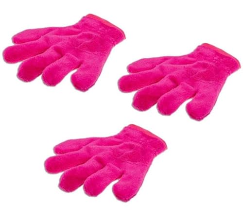 RESPEKT Mikrofaser Staubtuch-Handschuh, Putzthandschuh und Reinigungshandschuhe, super Soft für den Haushalt, das Auto uvm. - 3tlg. Set in terracotta von RESPEKT