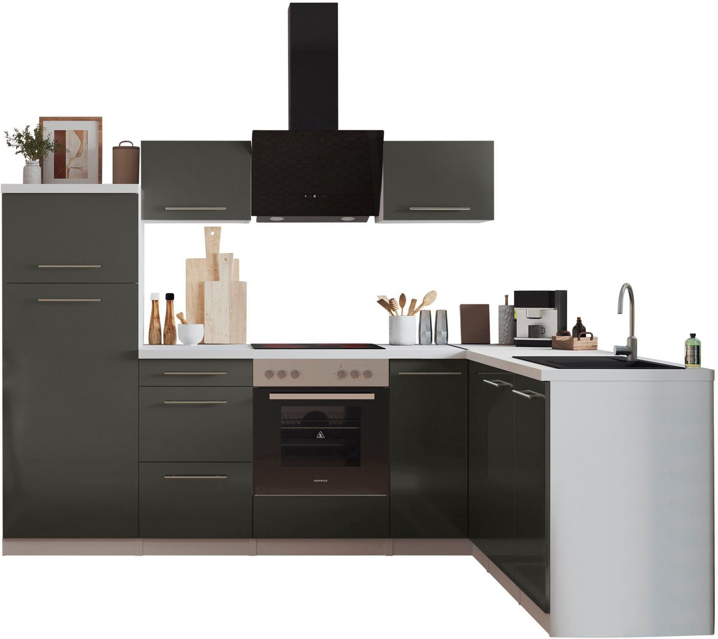 RESPEKTA Küche Amanda, Breite 260 cm, mit Soft-Close, exklusiver Konfiguration für OTTO von RESPEKTA