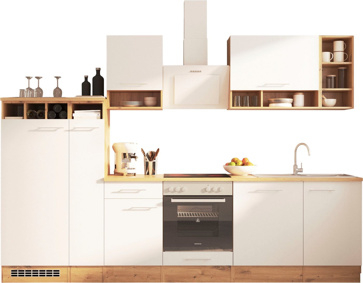 RESPEKTA Küche Hilde, Breite 310 cm, wechselseitig aufbaubar, exkl. Konfiguration für OTTO von RESPEKTA