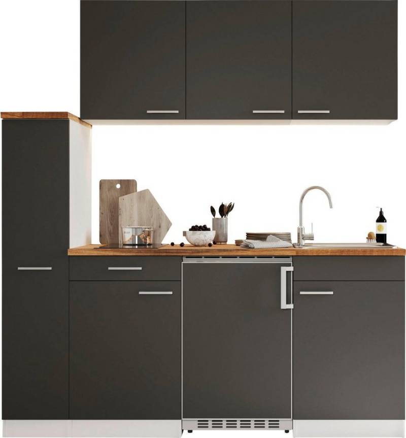 RESPEKTA Küche Luis, mit Glaskeramikkochfeld, wahlweise mit Mikrowelle, Korpus Weiß, Breite 180 cm, in exclusiver Konfiguration für OTTO RESPEKTA Küche Luis, mit Glaskeramikkochfeld, wahlweise mit Mikrowelle, Korpus Weiß, Breite 180 cm, in exclusiver Konfiguration für OTTO von RESPEKTA