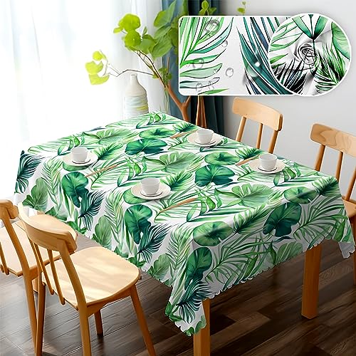 Tischdecke Rechteckig 152x220CM Outdoor Tischdecke, Hawaii wasserdichte Tischdecke Waschbar und Abwischbar Landhausstil Antifouling Camping Tischdecke ist für Esstisch, Couchtisch,Gartentisch Geeignet von RESPRO