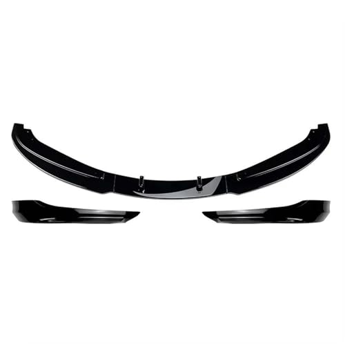 RESPUNEKBAH Für 3er E90 E91 LCI 320i 330i 2009-2012 Auto Frontstoßstange Lip Splitter Diffusor Body Kits Spoiler Guard Protector Frontlippe Frontspoiler(Gloss Black Set) von RESPUNEKBAH