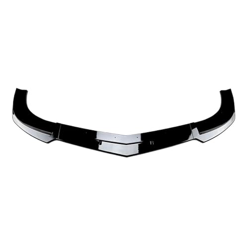 RESPUNEKBAH Für Für C Klasse W204 S204 C63 AMG 2011-2014 Front Lip Splitter Auto Diffusor Spoiler Klinge Körper Kit Frontlippe Frontspoiler(Glossy Black) von RESPUNEKBAH