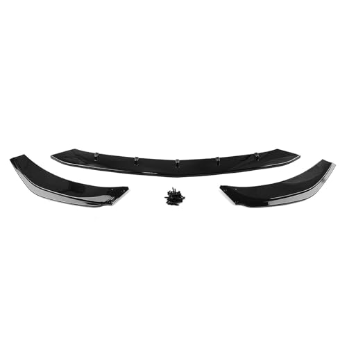 RESPUNEKBAH Für Für C Klasse W206 S206 C200 C260 C43 AMG 2022 2023 2024 Auto Front Spoiler Lip Lower Guard Splitter Frontlippe Frontspoiler(Glossy Black) von RESPUNEKBAH