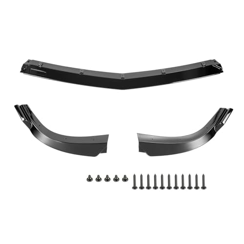 RESPUNEKBAH Für Für W204 C200 C250 C300 Sport 2012 2013 2014 Auto Front Lip Splitter Spoiler Schutz Frontlippe Frontspoiler(Gloss Black) von RESPUNEKBAH