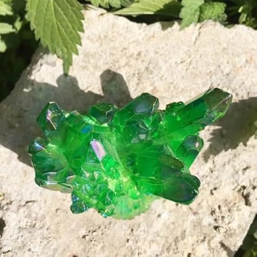 Grüner Quarzstein 70g - Natürlicher Heilstein Für Meditation, Reiki, Chakra, Feng Shui Und Dekoration - Handpolierter Edelstein Für Energiearbeit Und Spirituelles Wohlbefinden von RESTEQ