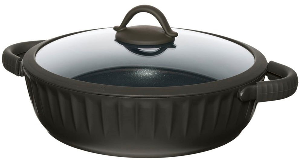 RESTO Kitchenware Bräter Ascella, Schmortopf antihaftbeschichtet und spülmaschinenfest, Aluminiumguss (2-tlg), Geeignet für alle Herdarten, auch Induktion, im Geschenkkarton von RESTO Kitchenware
