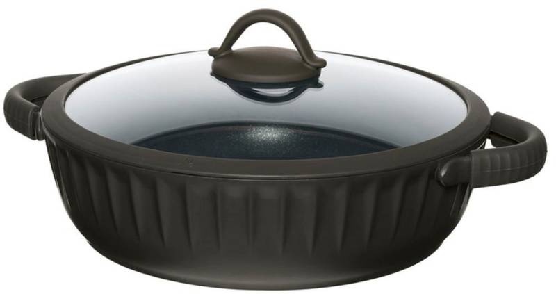 RESTO Kitchenware Bräter Ascella, Schmortopf antihaftbeschichtet und spülmaschinenfest, Aluminiumguss (2-tlg), Geeignet für alle Herdarten, auch Induktion, im Geschenkkarton von RESTO Kitchenware