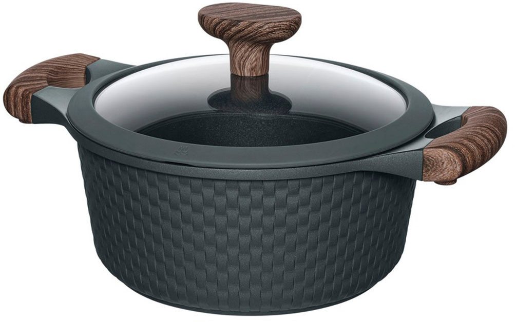 RESTO Kitchenware Bratentopf Ran, Kochtopf antihaftbeschichtet und spülmaschinenfest, Aluminiumguss (2-tlg), Geeignet für alle Herdarten, auch Induktion, im Geschenkkarton von RESTO Kitchenware