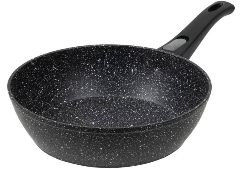 RESTO Kitchenware Bratpfanne Leo, Wokpfanne mit vierschichtiger Marmor-Antihaftbeschichtung, Aluminium (1-tlg), mit einem abnehmbaren Griff - backofenfest, spülmaschinenfest von RESTO Kitchenware